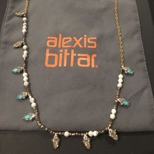 Alexis Bittar long necklace with crystal details
